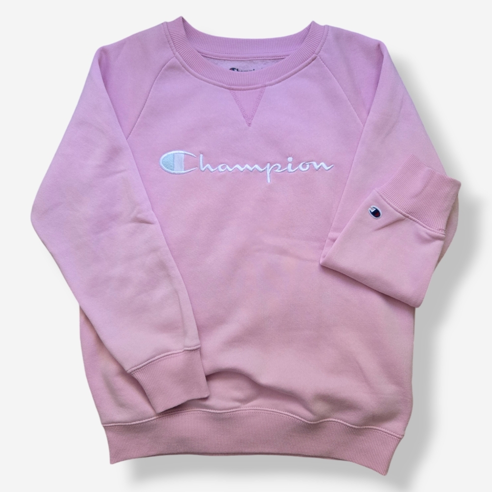 CHAMPION Pink Crewneck Pullover Sweater Women's Small / Jr Large